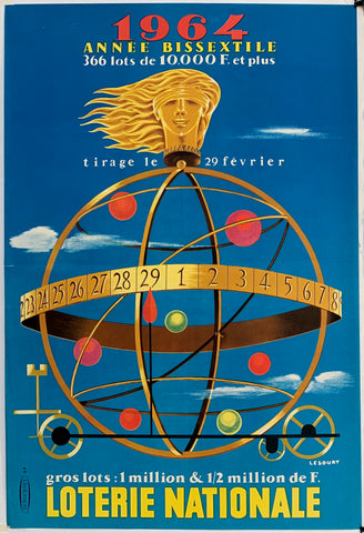 Link to  Loterie Nationale: "Golden Statue"France, C. 1955  Product