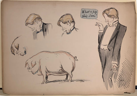 Link to  Sem - "What a pig this Sem!" ✔France, C. 1890  Product