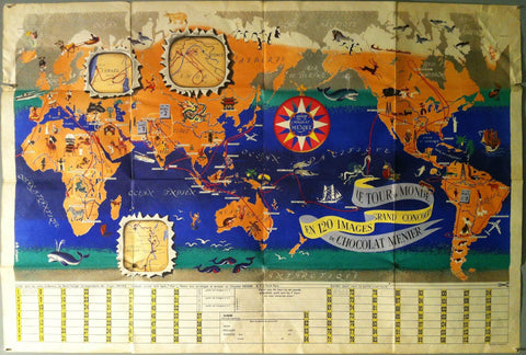 Link to "Le Tour du Monde en 120 Images Grand Concours du Chocolat Menier"France, 1956 Product