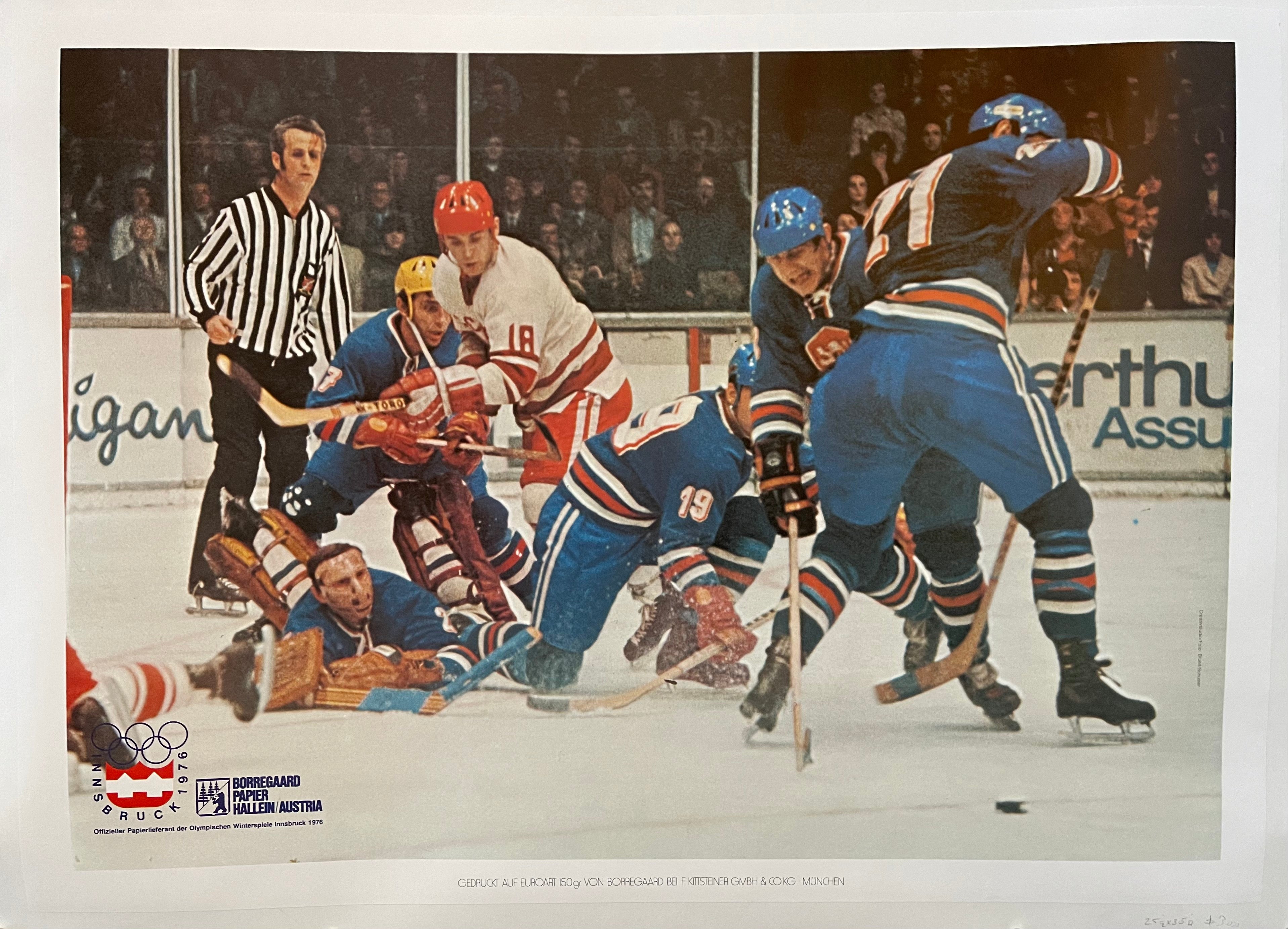 1976 Olympic Ice Hockey Poster