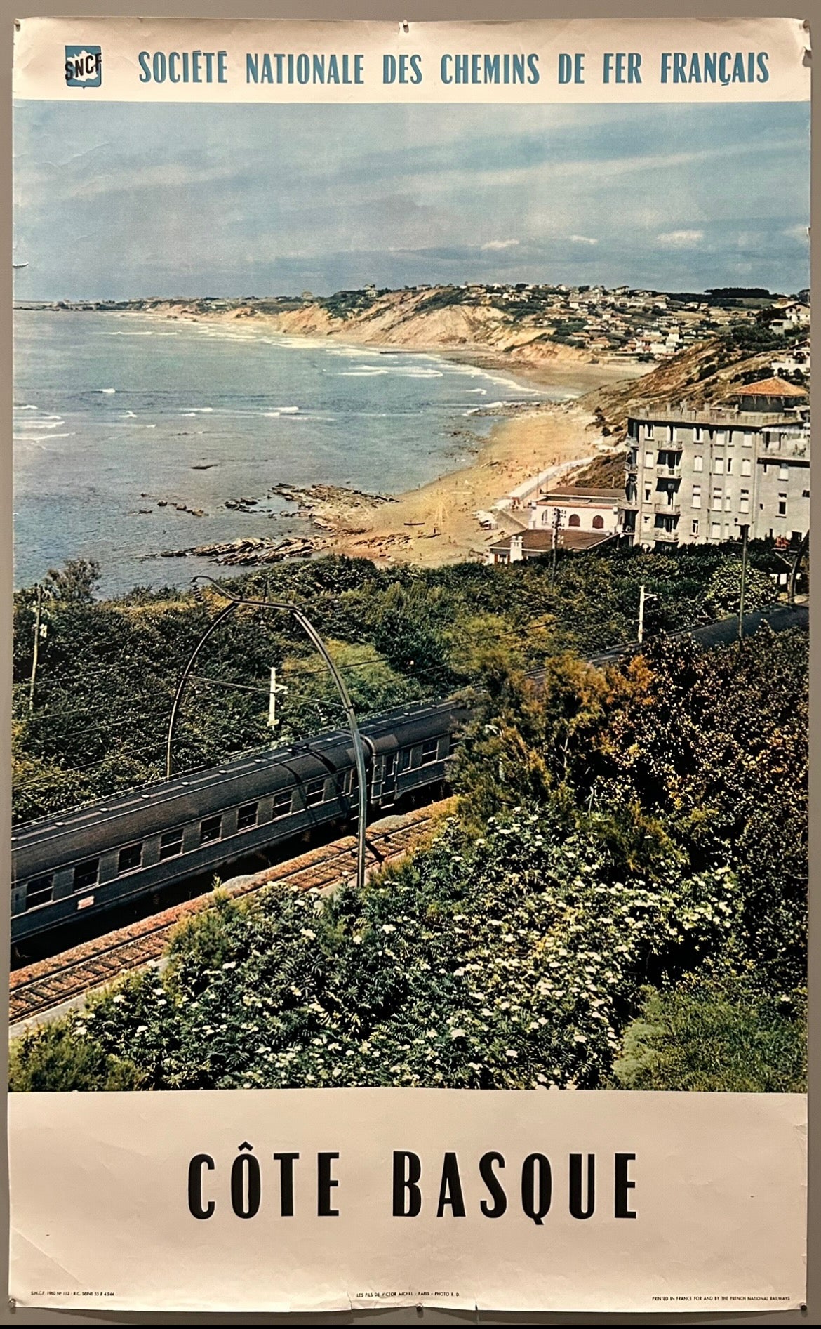 Côte Basque SNCF Poster