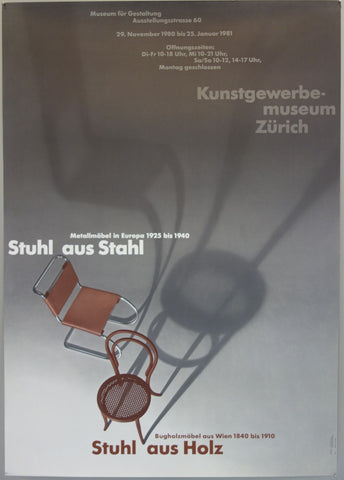 Link to Kunstgewerbemuseum Zurich Stuhl Aus Stahl Museum . PosterSwitzerland 1980 Product