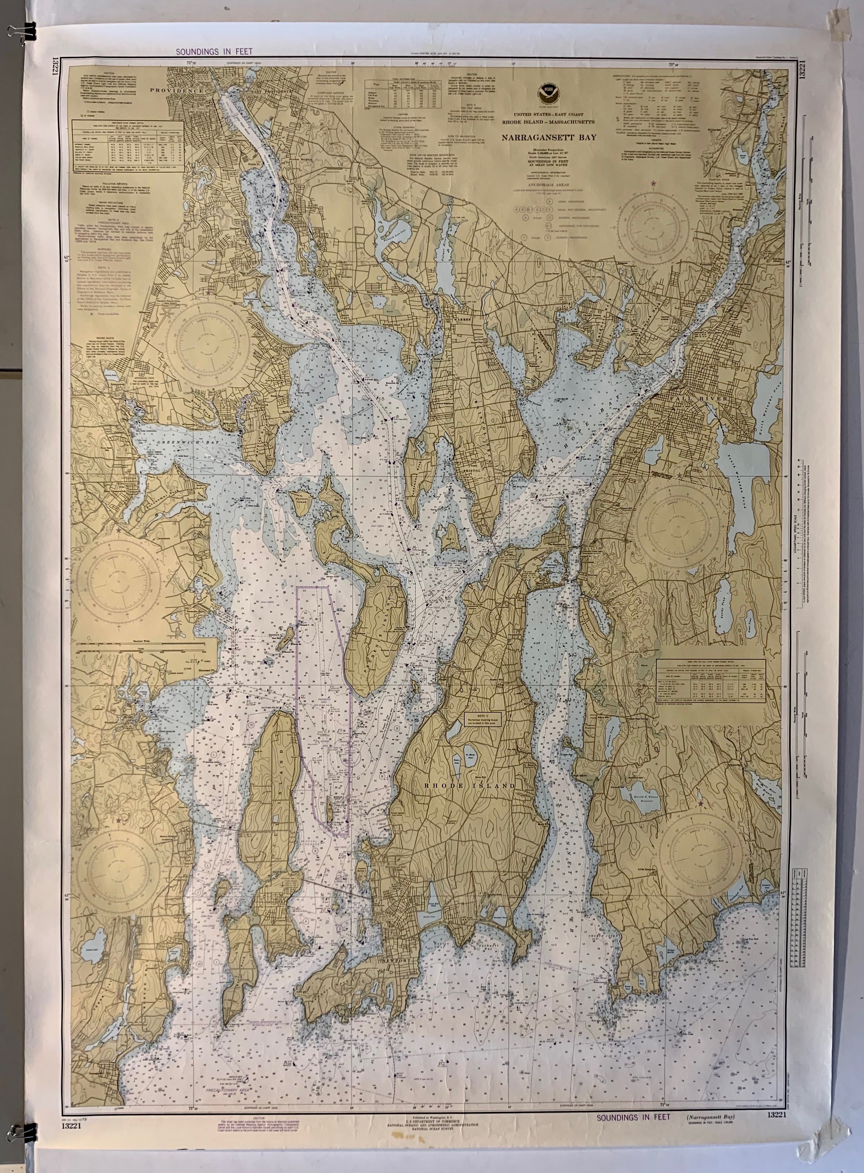 NOAA Narrangansett Bay Map