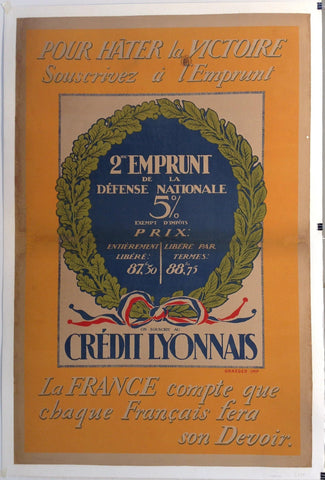 Link to Pour Hâter la Victoire Souscrivez a L'EmpruntFrance, C. 1917 Product