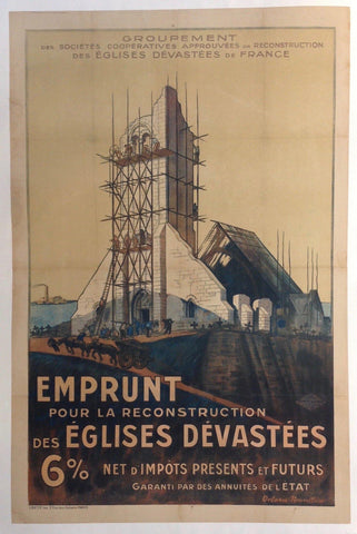 Link to  Emprunt pour la Reconstruction des Eglises Devastees 6%1921  Product