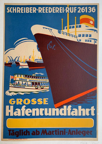 Link to Grosse Hafenrundfahrt -- Täglich ab Martini-Anlegerc.1920 Product