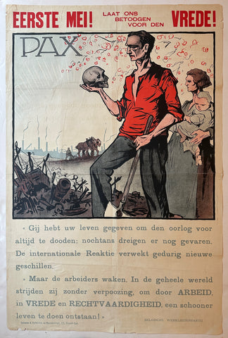 Link to  Laat Ons Betoogen Voor Den Vrede PosterBelgium, 1925  Product
