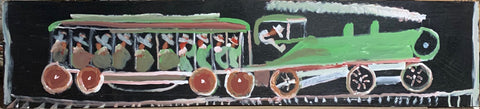 Link to Green Train #24, Jimmie Lee Sudduth PaintingU.S.A, c. 1995 Product