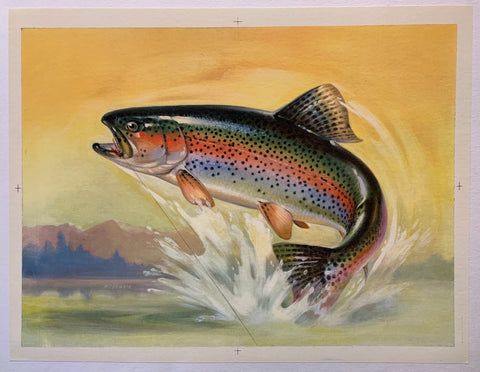 Link to  Salmon Jumping PosterC. 1890  Product