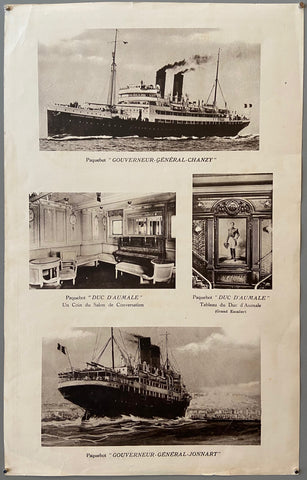 Link to  Paquebot Gouverneur Général Chanzy/Un Berger PosterFrance, c. 1930  Product
