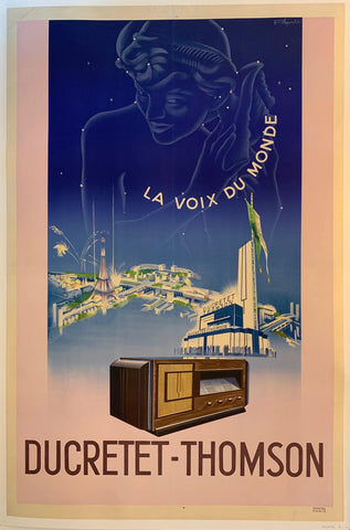 Link to "La Voix du Monde" Ducretet - Thomson ✓France, C. 1950 Product