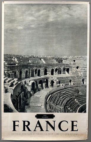 Link to  Nimes - Les Arènes PosterFrance c. 1955  Product