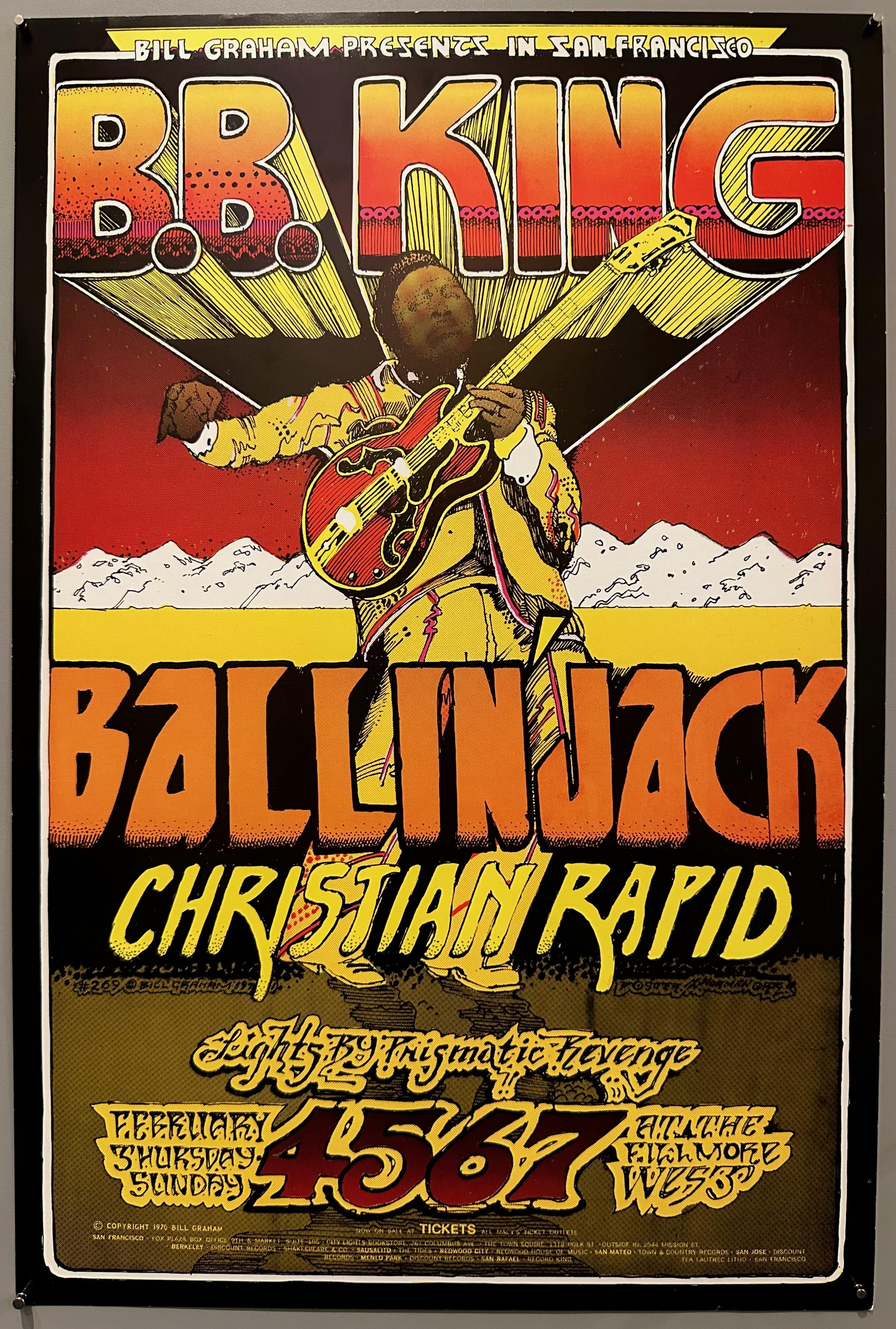 BB King Fillmore West Poster