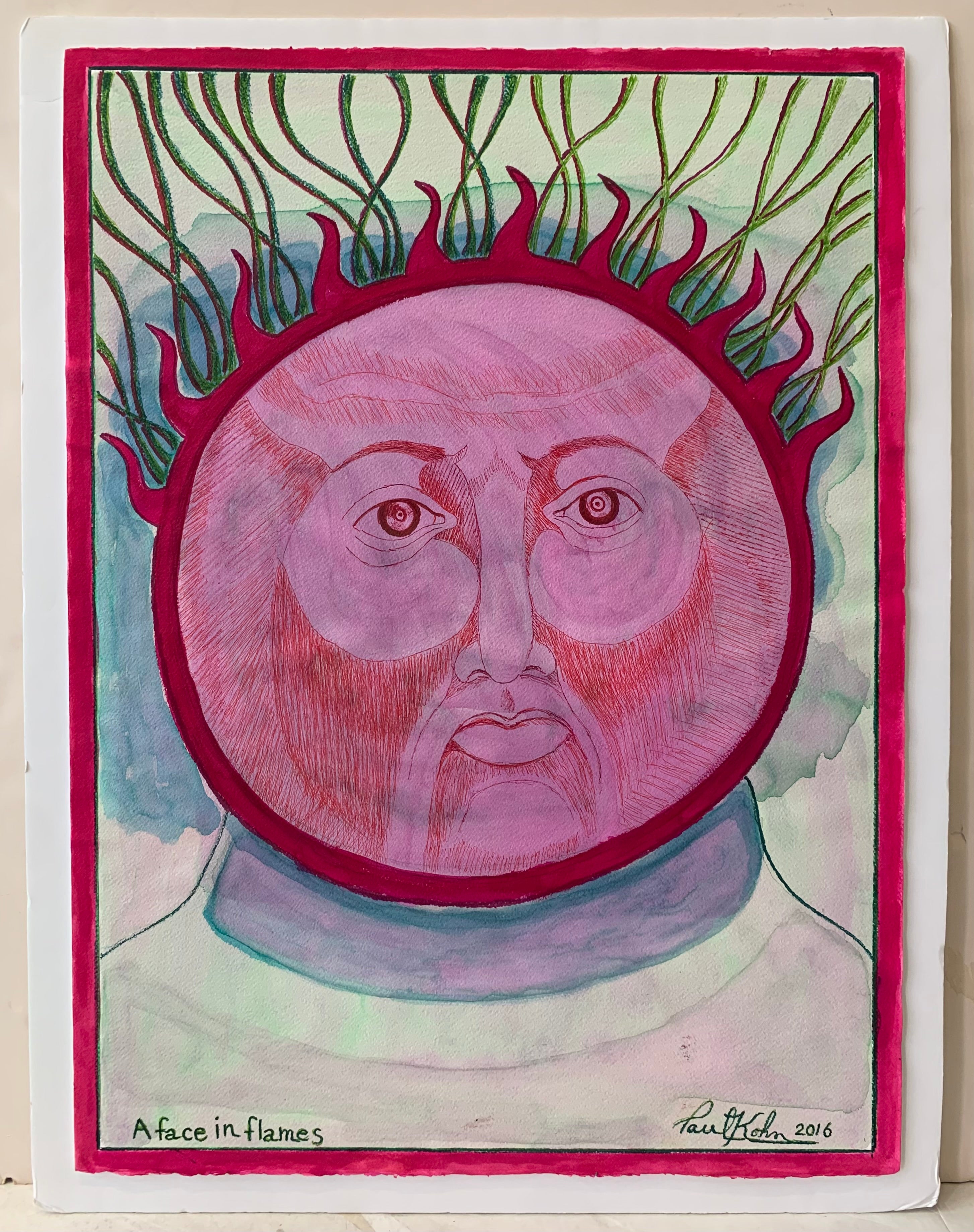 Paul Kohn 'A Face in Flames' #440