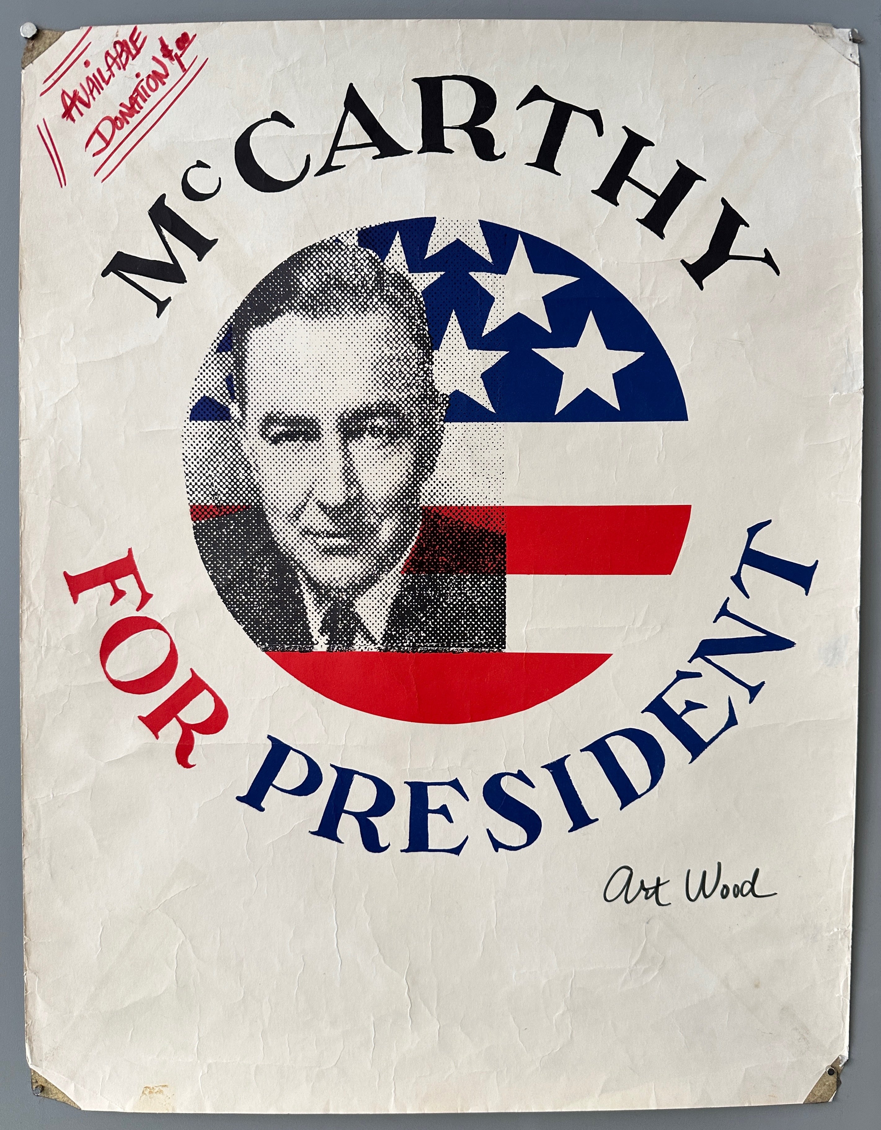 McCarthy for President Poster