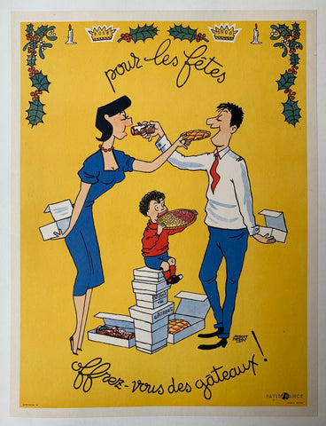 Link to  Pour Les Fetes Offrez Vous Des Gateaux PosterFrance, c. 1950s  Product