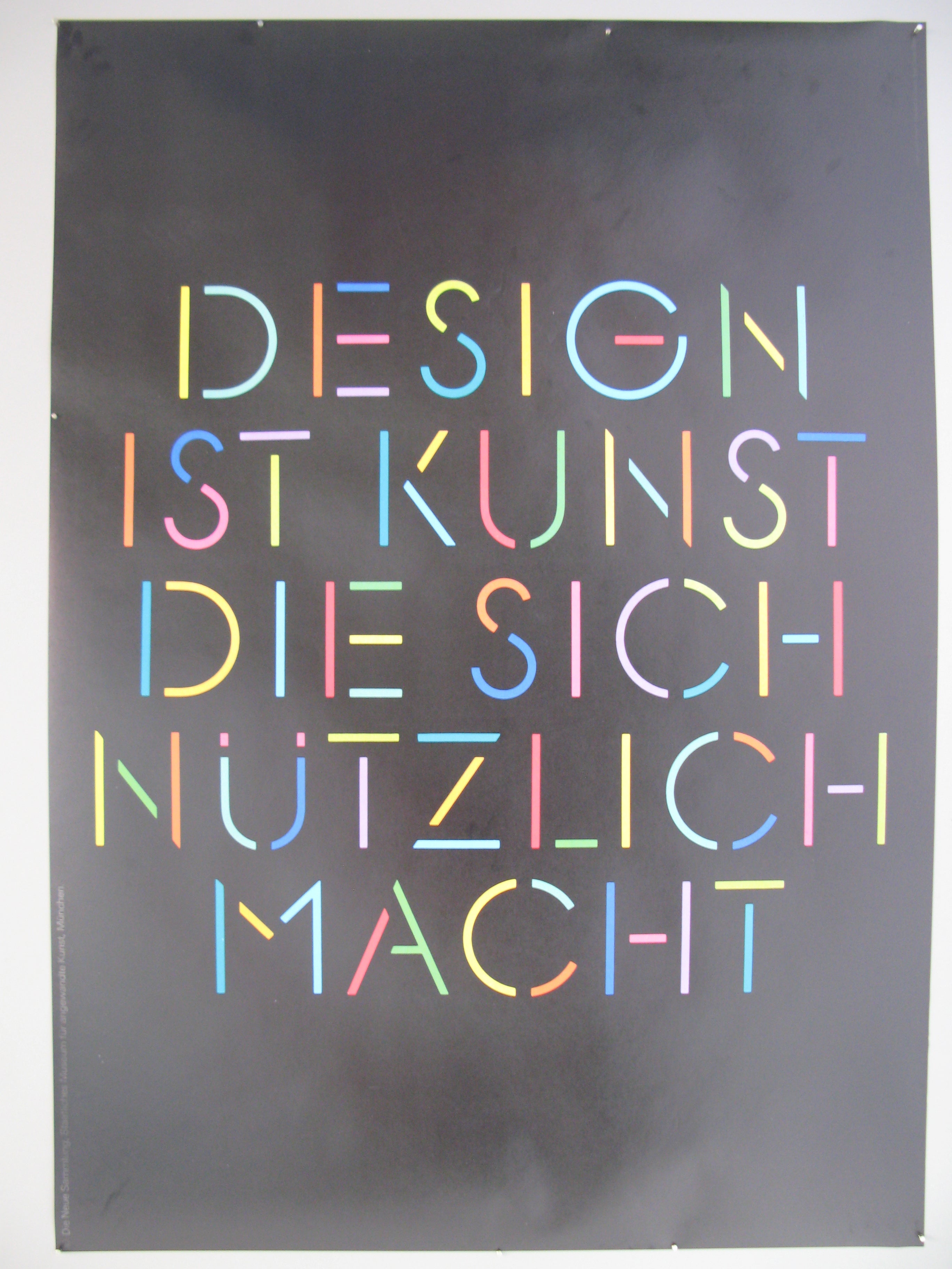 Design ist Kunst Poster