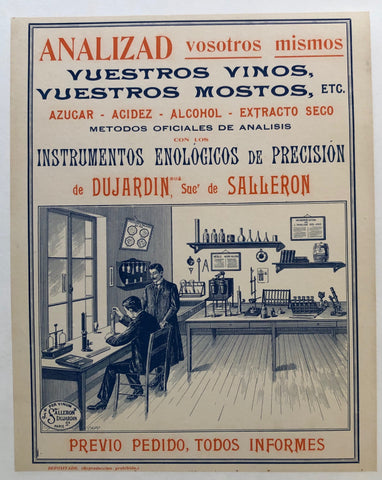 Link to Analizar vosotros mismos Vuestros Vinos, Vuestros Mostos, etc. - Instrumentos Enologicos de PrecisionSpain, C. 1910 Product