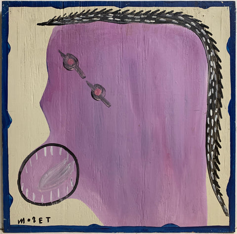Link to Purple and Grey Self Portrait Mose Tolliver PaintingU.S.A., c. 1995 Product