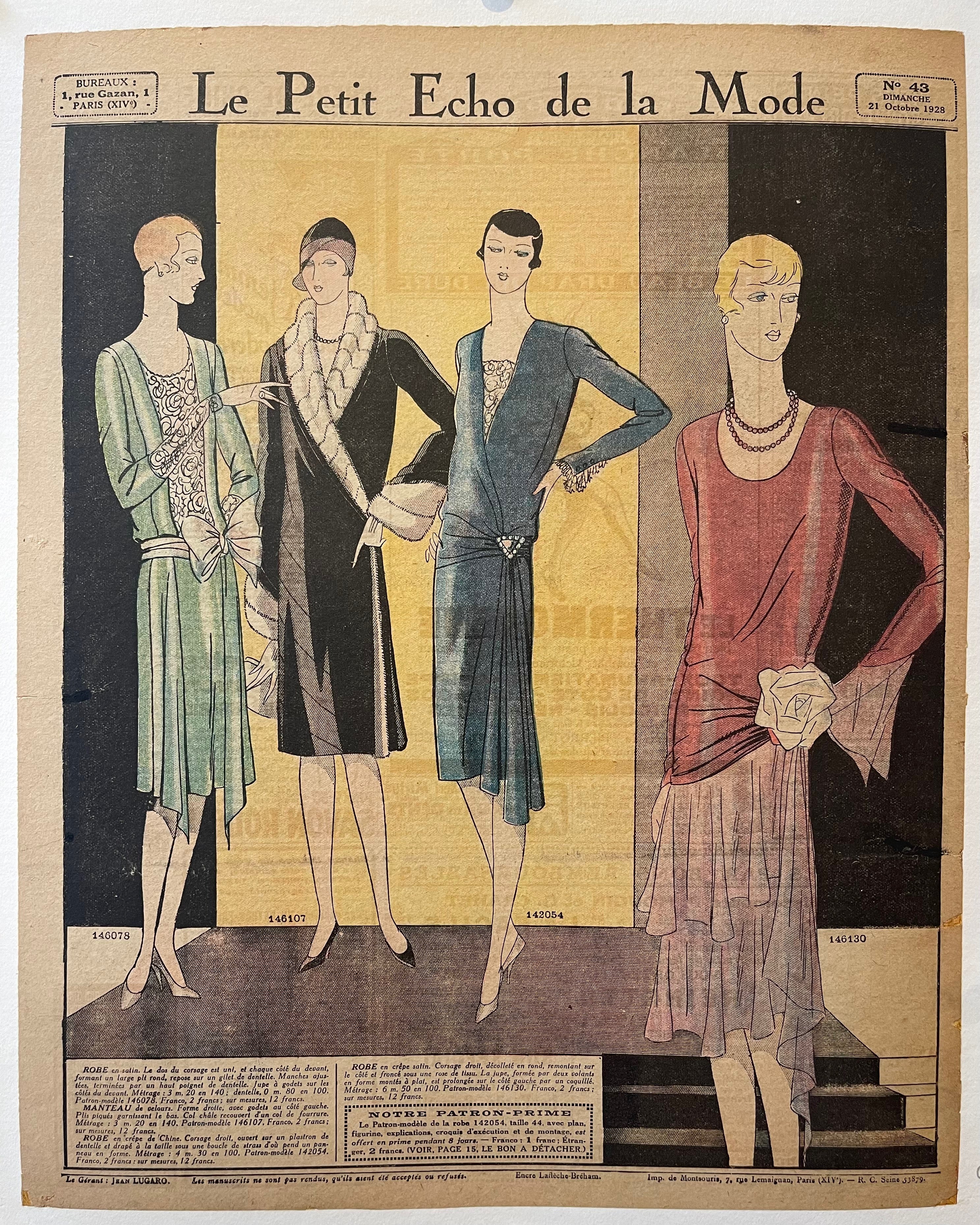 Le Petit Echo de la Mode Print