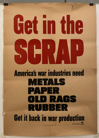 Link to  Get in the Scrap WWII PosterU.S.A., c. 1940s  Product