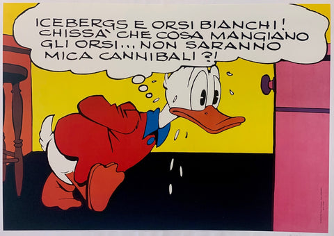 Link to Donald Duck - "Iceberg e orsi Bianchi! Chissa' Che Cosa Mangiano Gli Orsi... Non Saranno Mica Cannibali?!"Italy, 1972 Product
