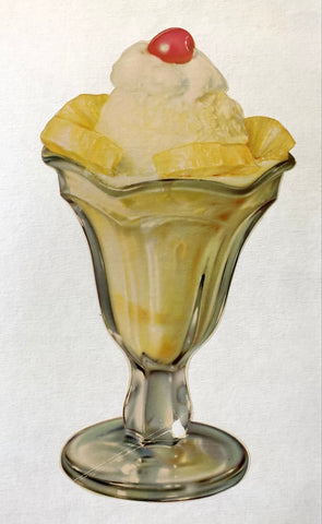 Link to  Pineapple Ice Cream Sundae PosterU.S.A., c. 1950s.  Product