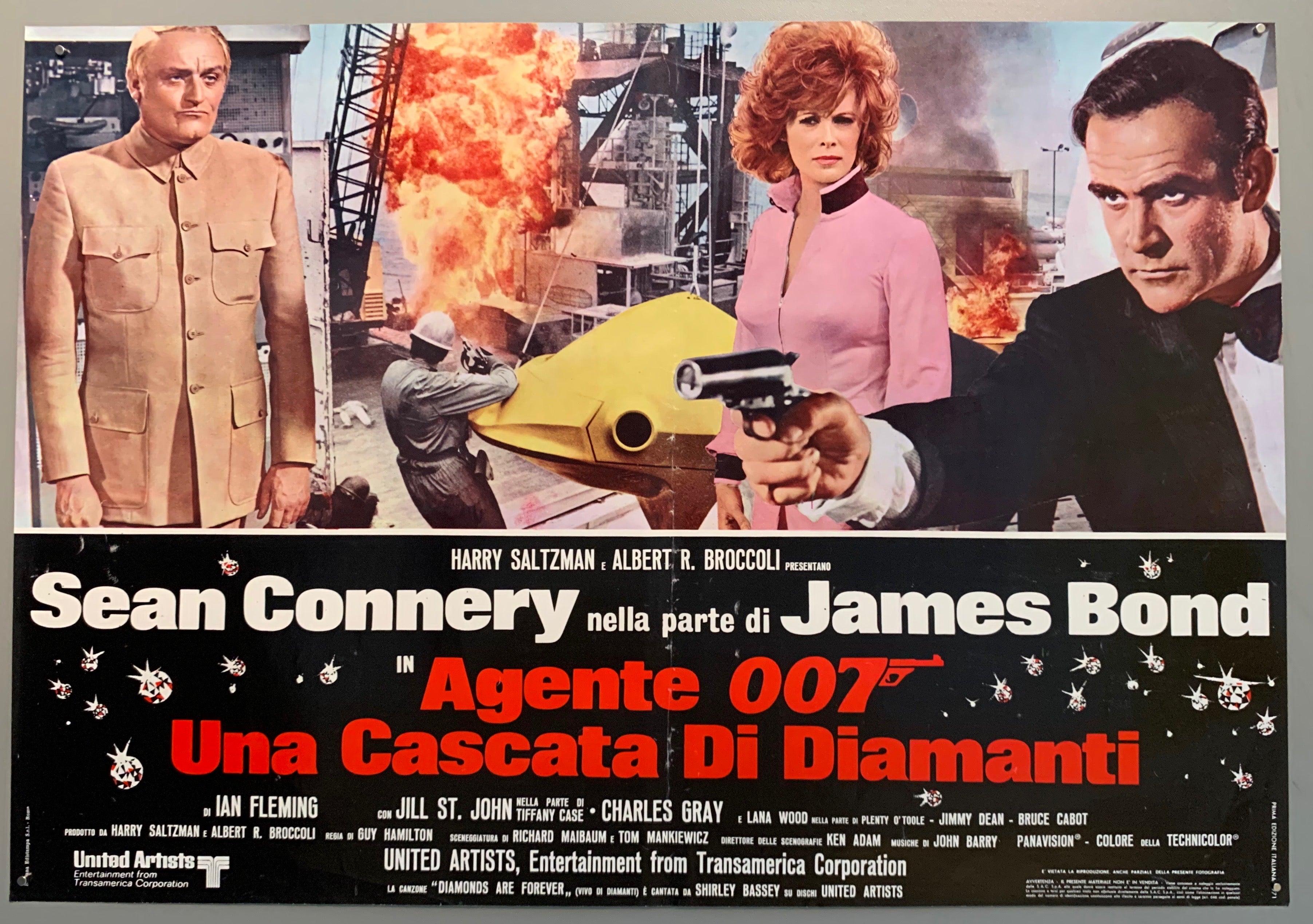 Agente 007: Una Cascata Di Diamanti Film Poster