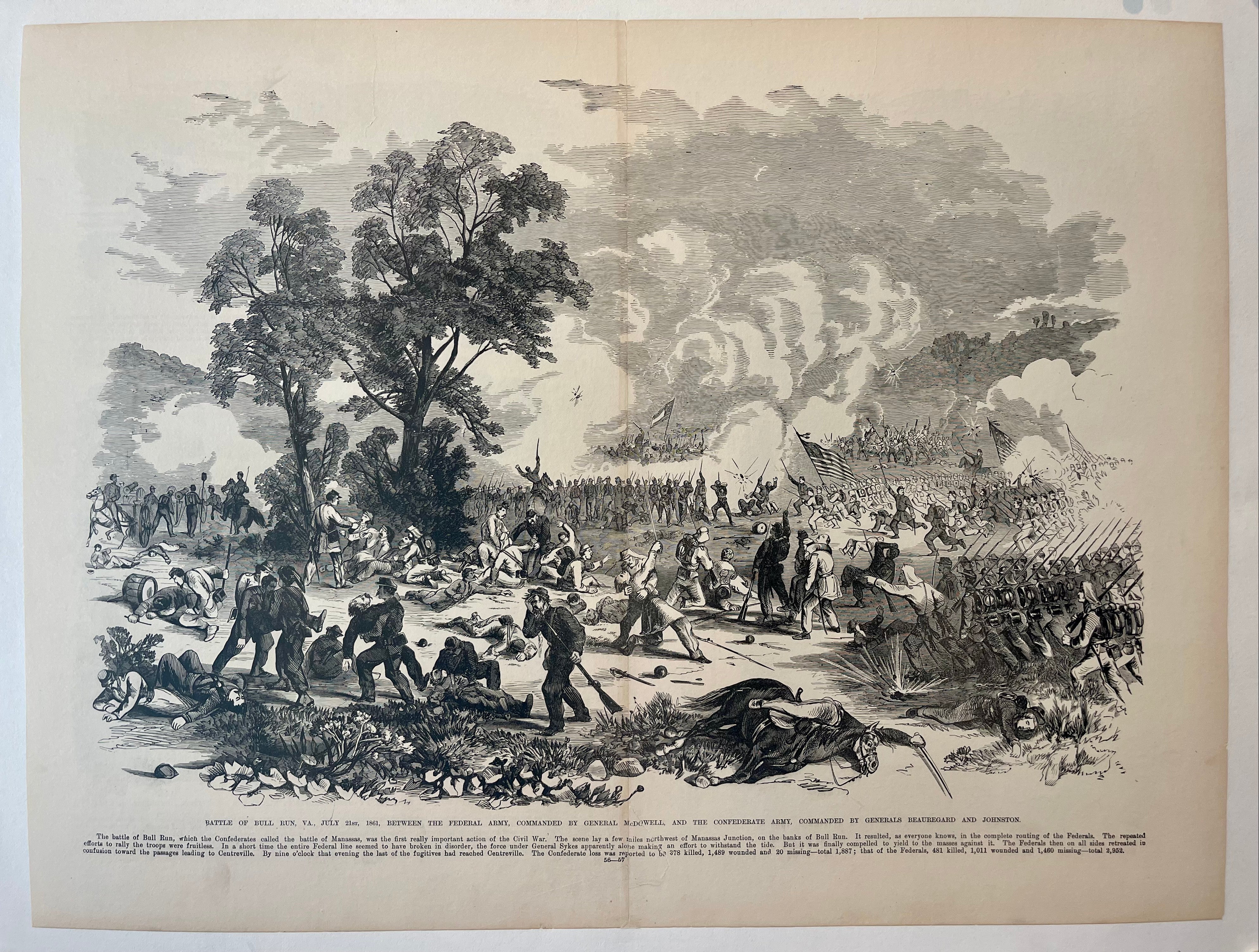 Frank Leslie's 'Battle of Bull Run'
