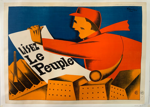 Link to  Lisez Le Peuple Poster SOLD 11/23Belgium, c. 1930  Product