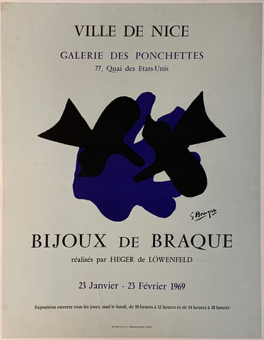 Link to Ville de Nice - Galerie des Ponchettes "Bijoux de Braque"France, 1969 Product