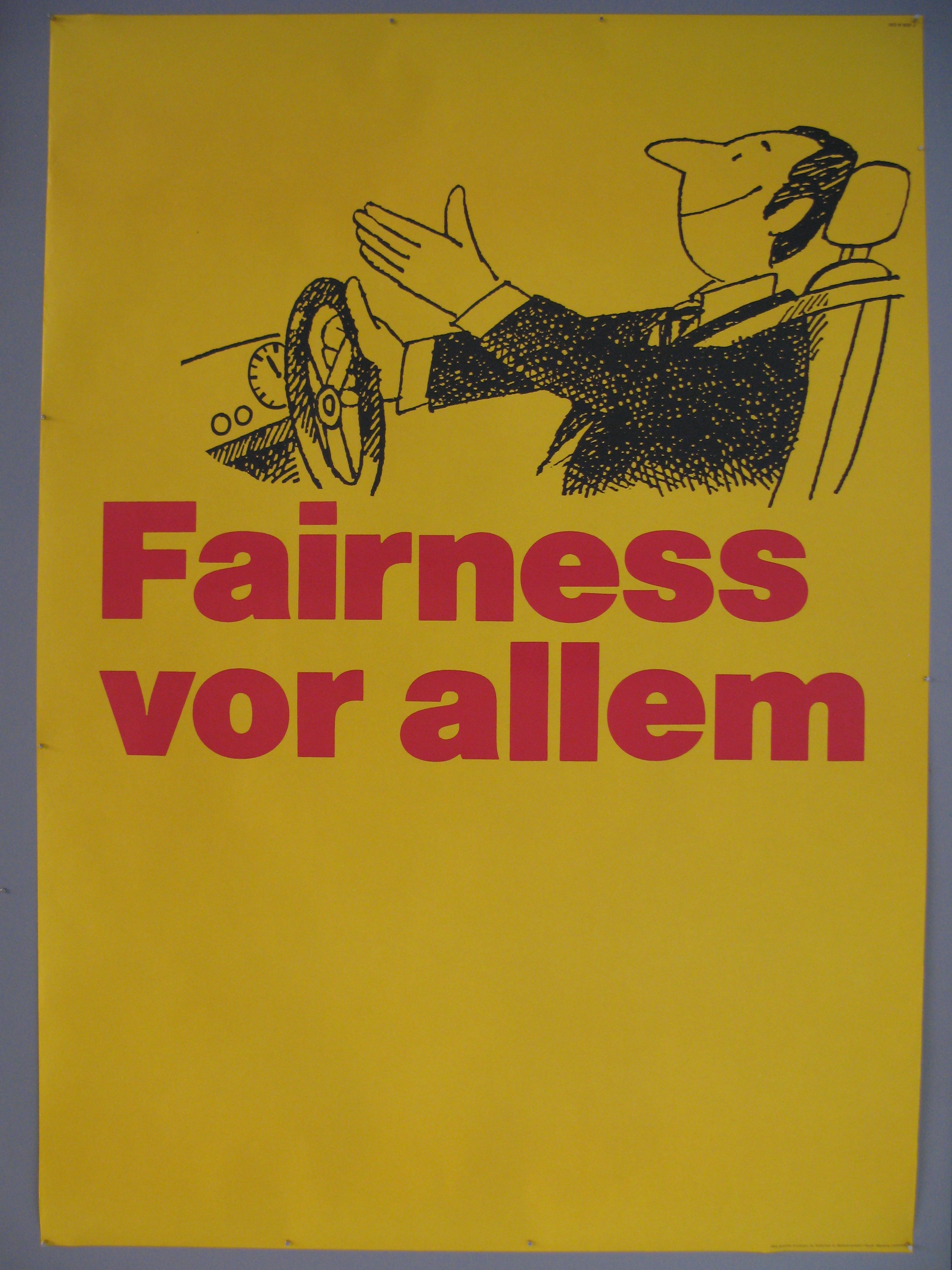 Fairness vor allem Swiss Poster