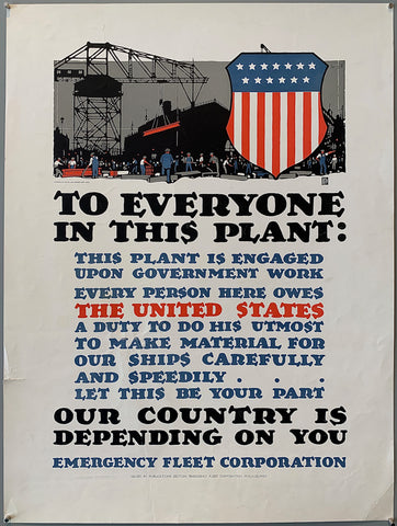 Link to  To Everyone in This Plant PosterU.S.A, 1917  Product