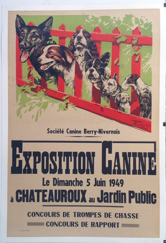Link to Exposition Canine "Concours de Trompes De Chasse, Concours de RappFrance, 1949 Product