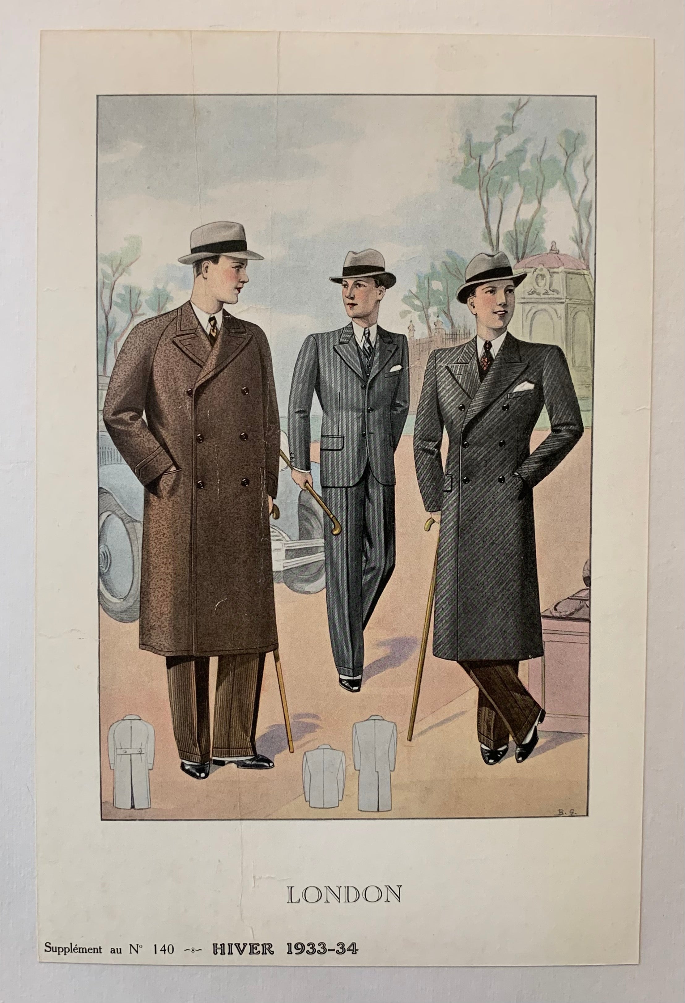 Three Men London Men's Winter Fashion Poster