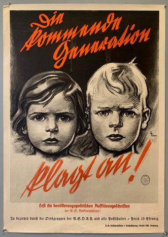 Link to Die kommende Generation klagt an! PosterGermany, c. 1940s Product