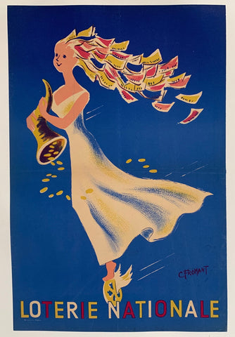 Link to  Loterie Nationale Goddess PosterFrance, 1955  Product