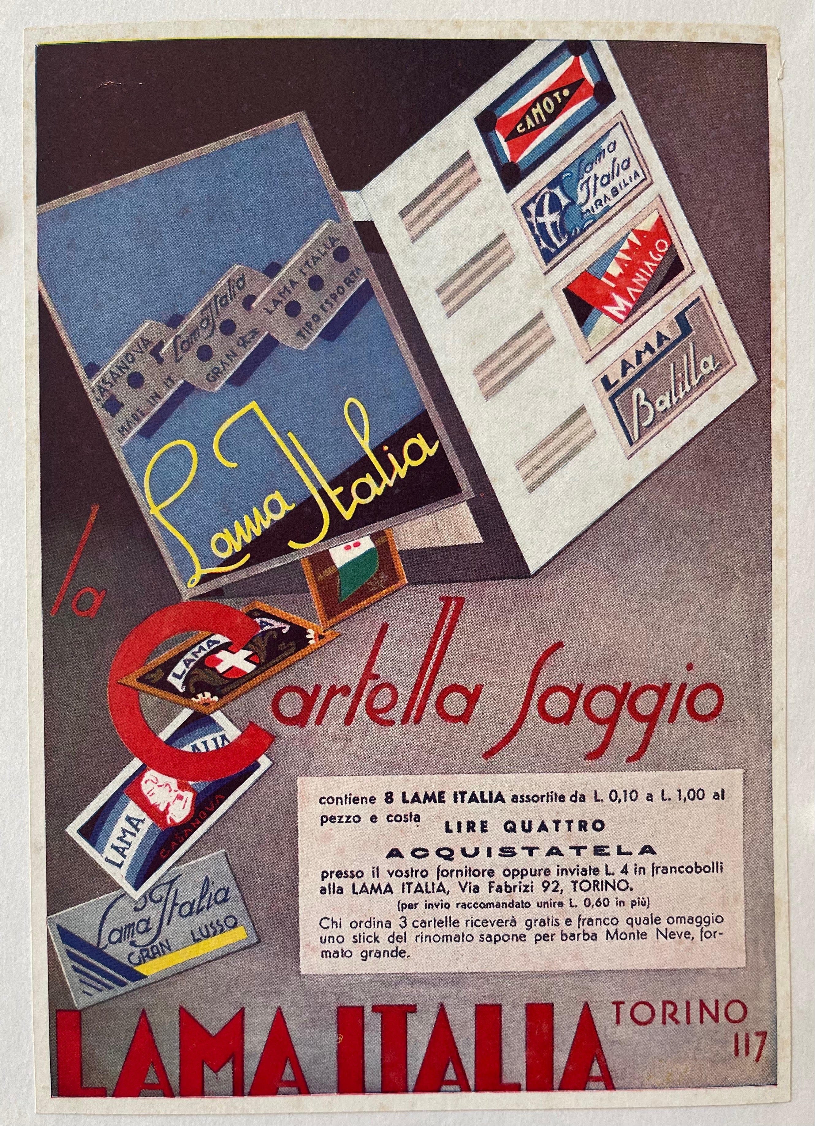 Lama Italia Advertisement