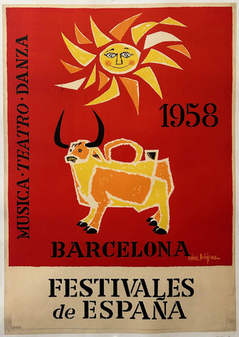 Link to  Festivales de España Barcelona PosterSpain, 1958  Product