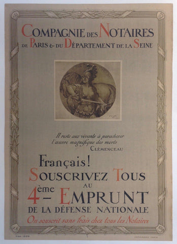 Link to  Compagnie des Notaires de Paris and du Departement de la Seine1916  Product