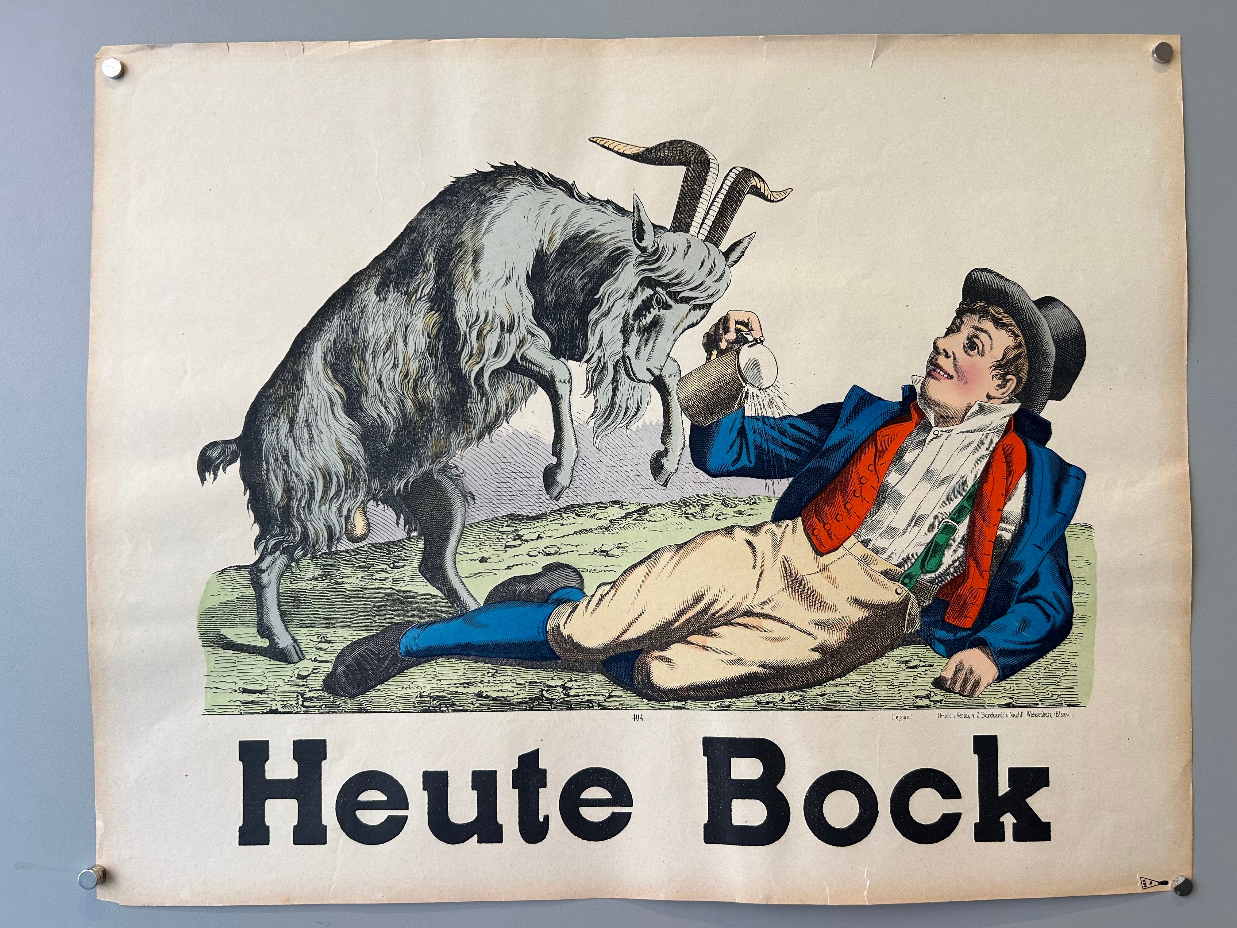 Heute Bock Weissenburg Lithograph #30