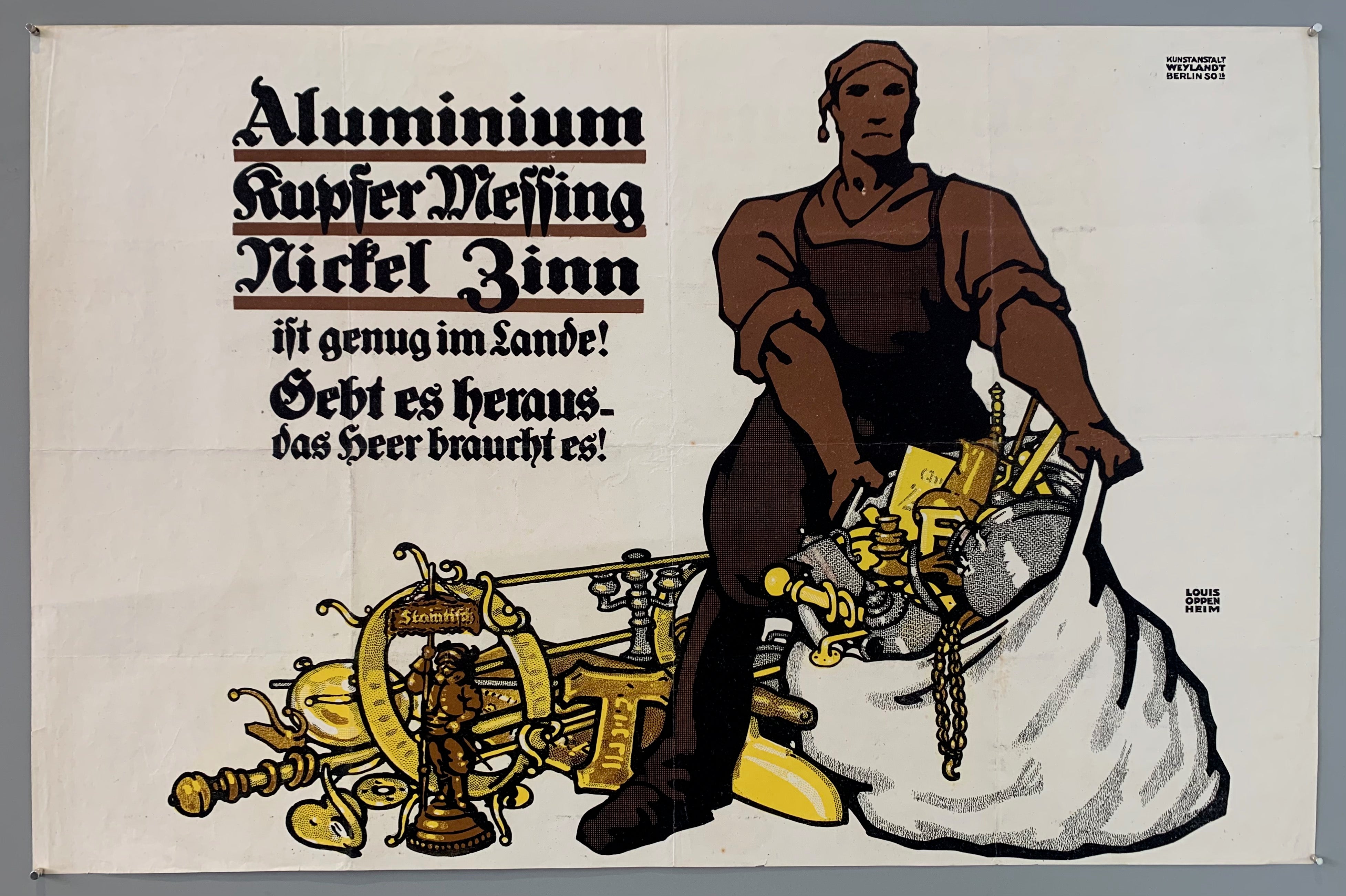 Aluminium Kupfer Messing Nickel Zinn Poster