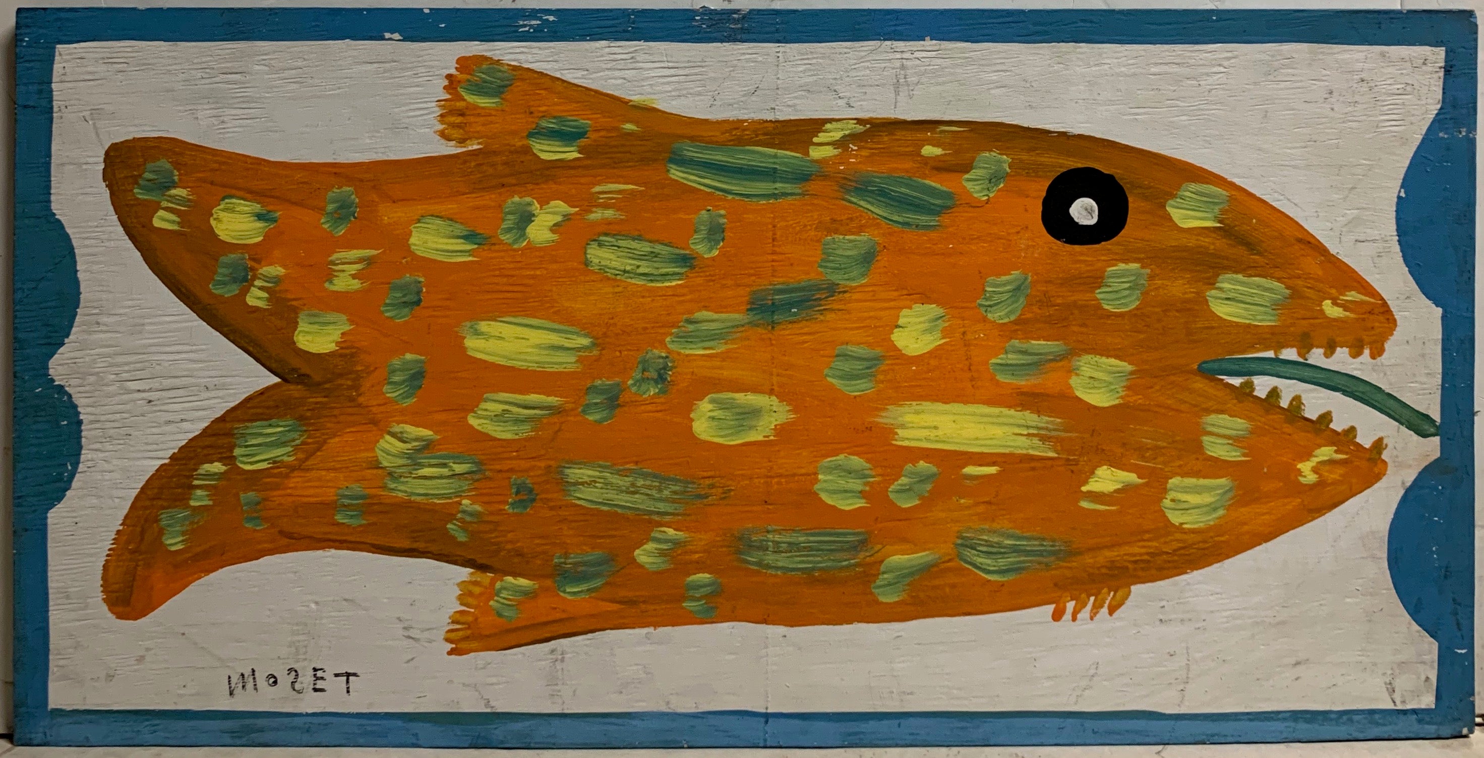 Orange Fish Mose Tolliver Painting