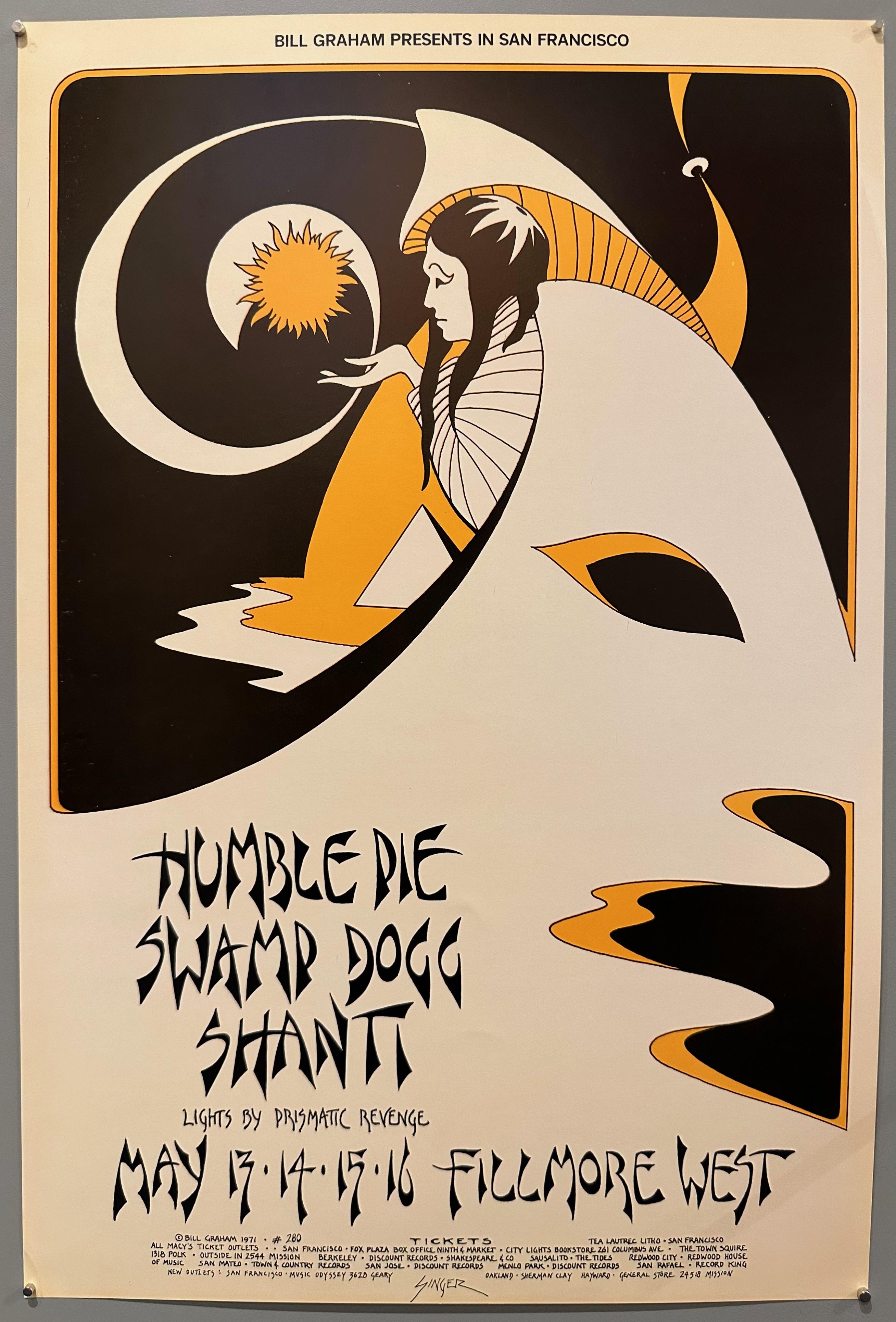 Humble Pie Fillmore West Poster