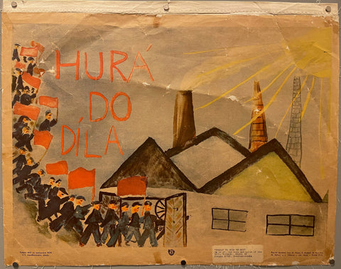 Link to  Hurá Do Díla PosterCzechoslovakia, c. 1970  Product