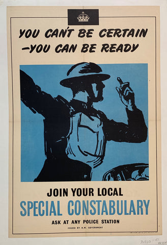 Link to  You can't be certain- you can be ready. Join your local Special Constabulary, ask at any police station.England, C. 1942  Product