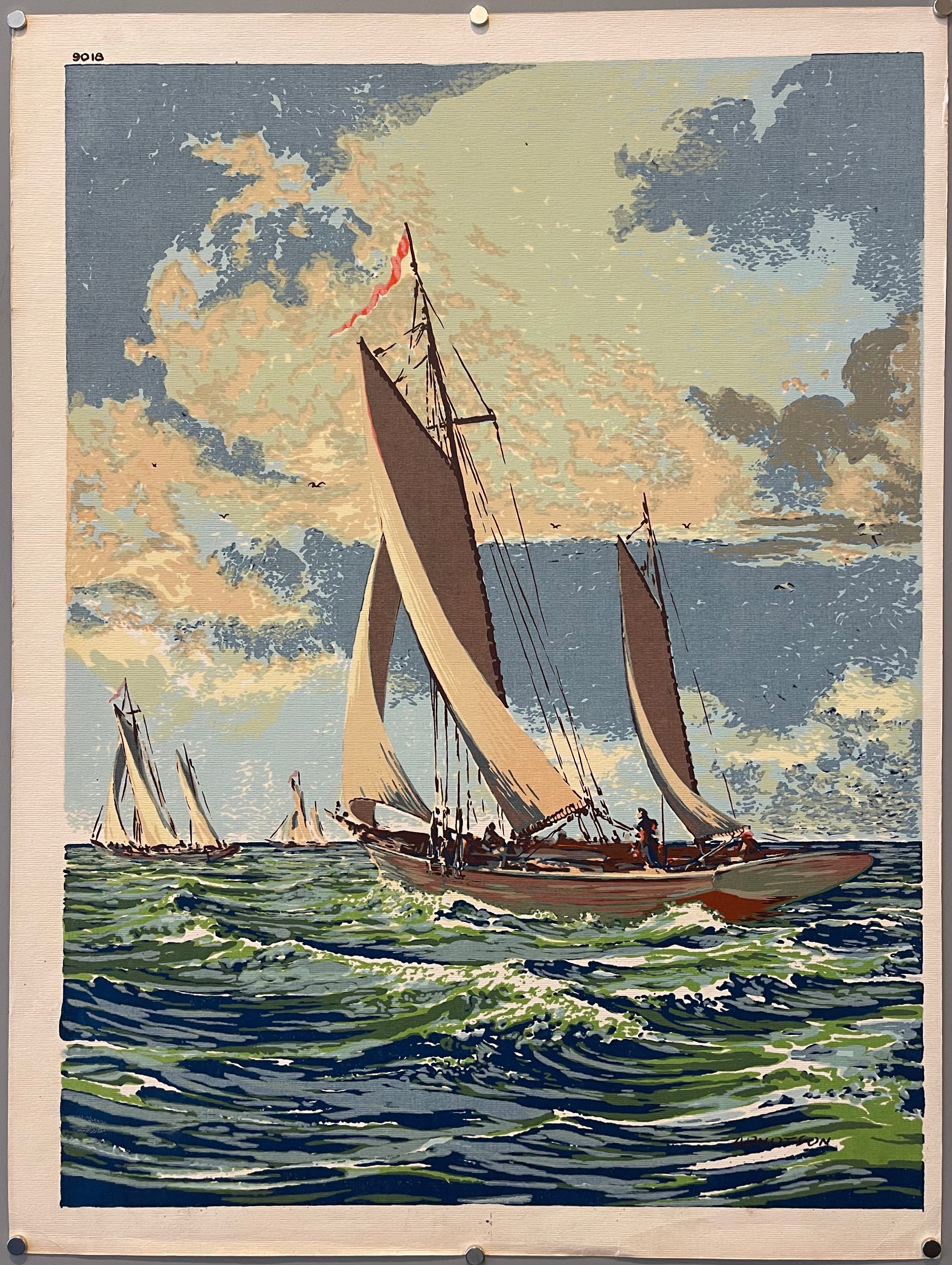 poster of sailboats