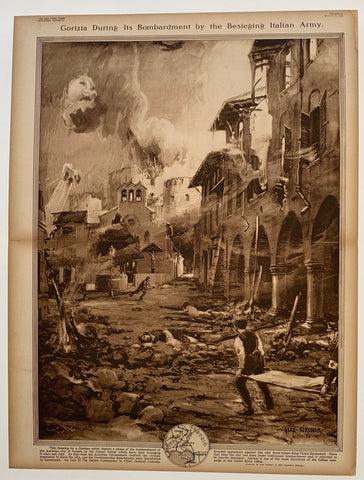 Link to Gorizia During Its Bombardment by the Besieging Italian ArmyUSA, 1916 Product