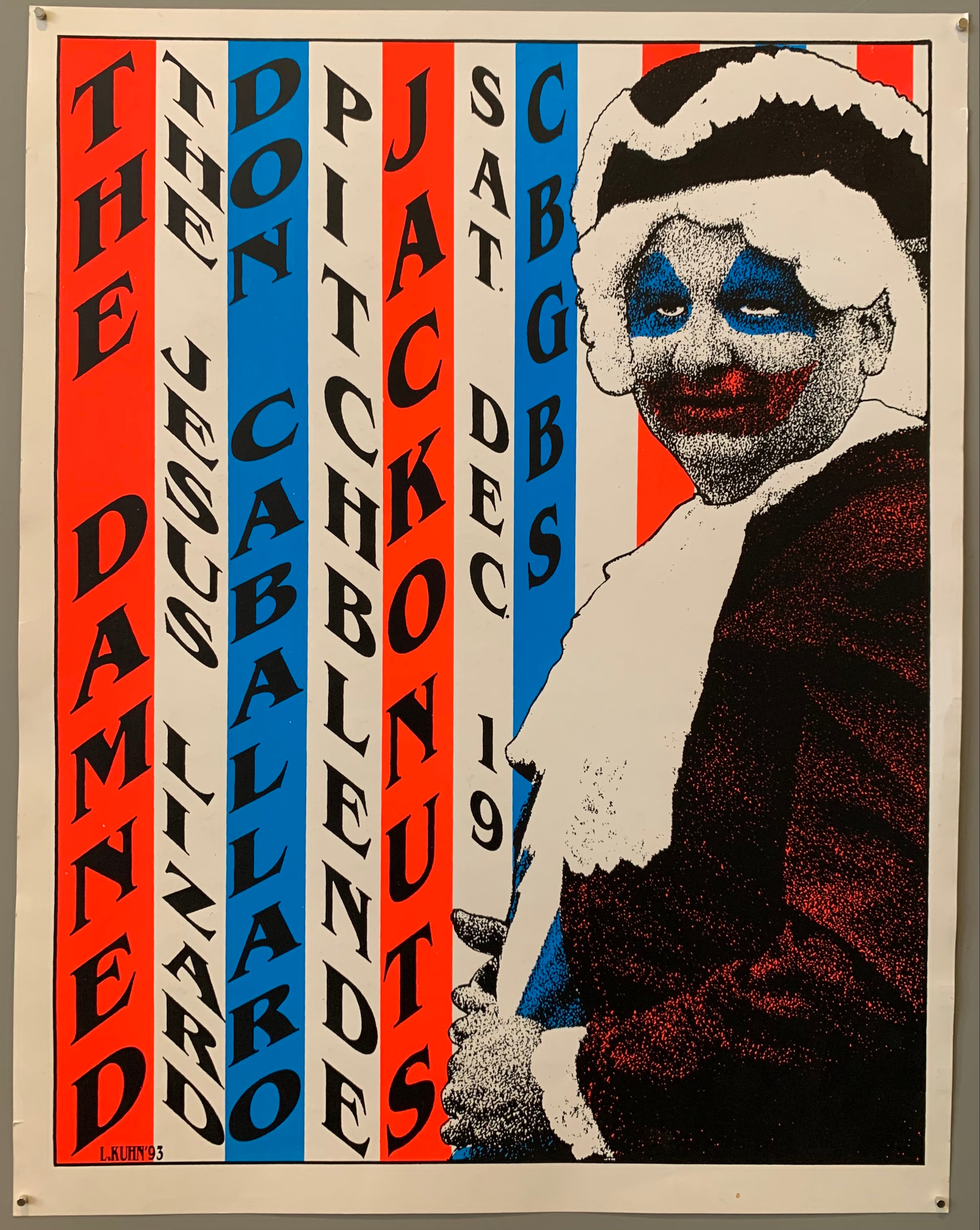 The Damned at CBGB's Poster