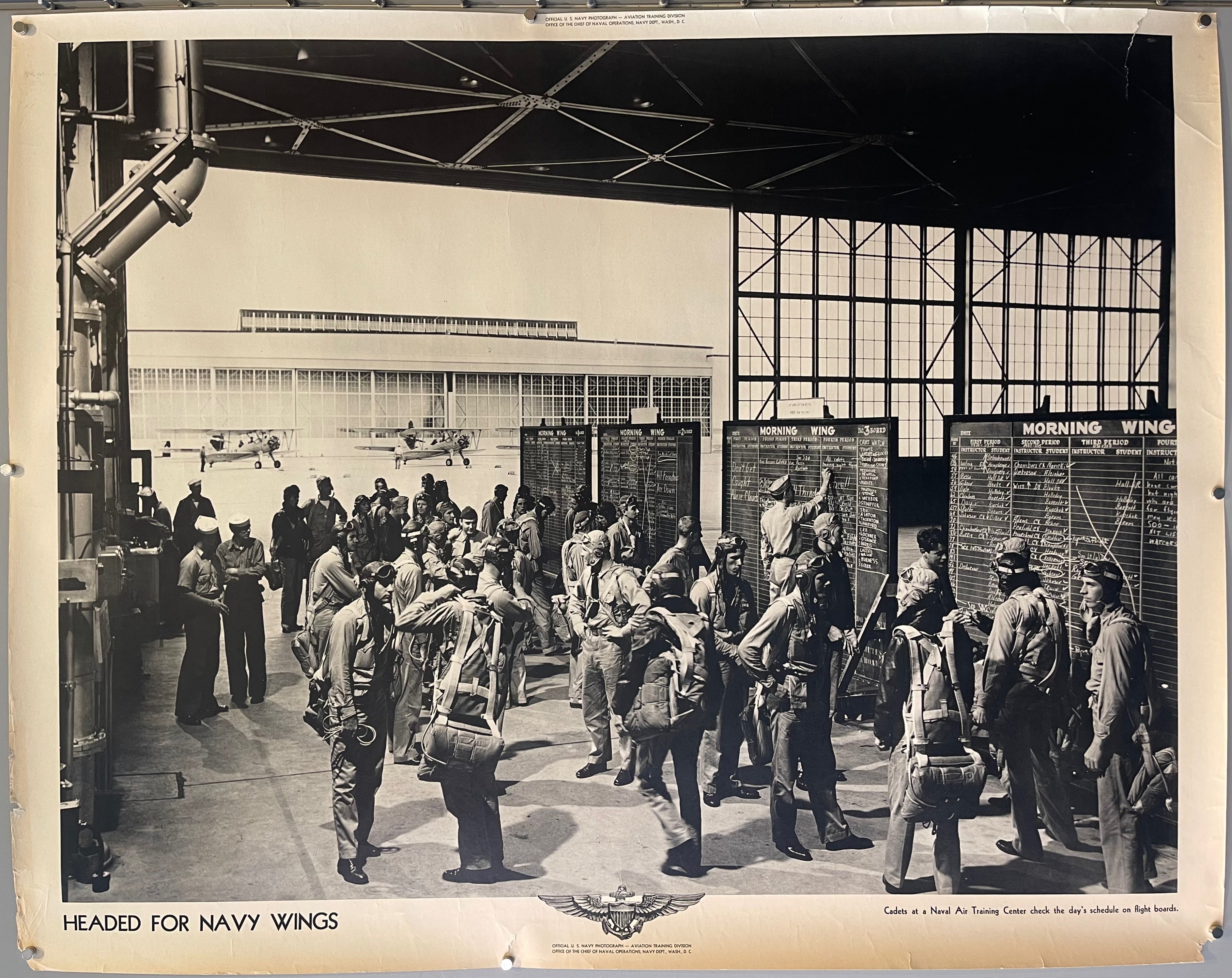 "Headed for Navy Wings" WWII Poster